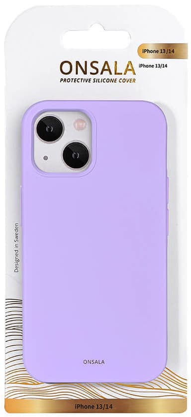 Onsala iPhone 14/13 Silicone suojakuori (violetti)