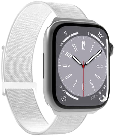 Puro Apple Watch 42-49mm nailonranneke (valkoinen)