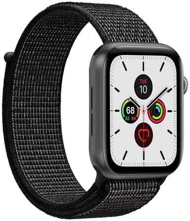 Puro Apple Watch 42-49 mm nailonranneke (musta)