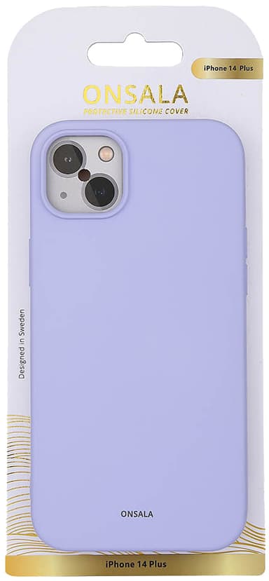 Onsala iPhone 14 Plus Silicone suojakuori (violetti)
