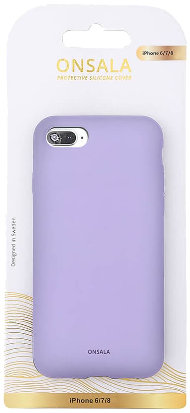 Onsala iPhone 8/7/6/SE Silicone suojakuori (violetti)