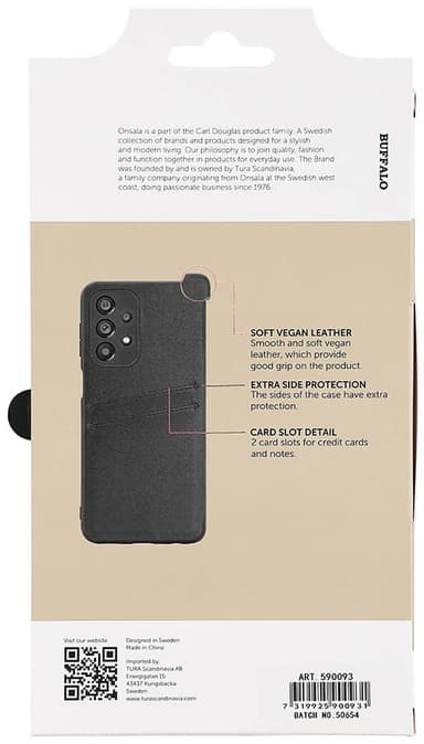 Buffalo Samsung Galaxy A23 5G suojakuori (musta)