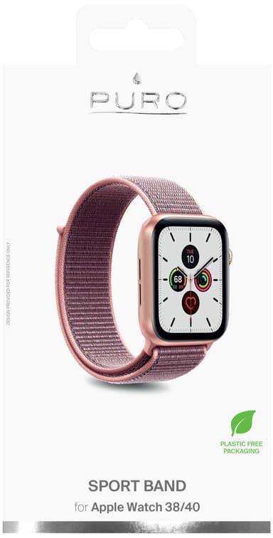 Puro Apple Watch 38-41 mm nailonranneke (pinkki)