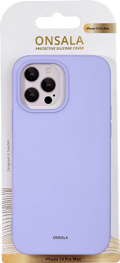 Onsala iPhone 14 Pro Max Silicone suojakuori (violetti)