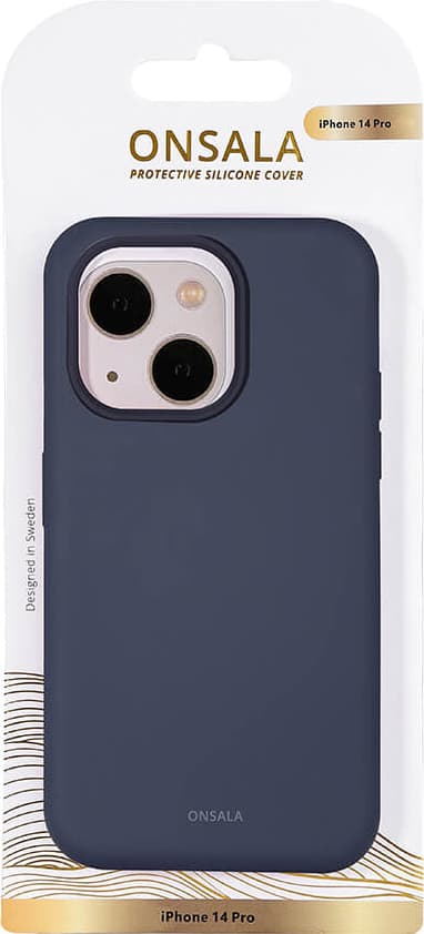 Onsala iPhone 14 Pro Silicone suojakuori (sininen)
