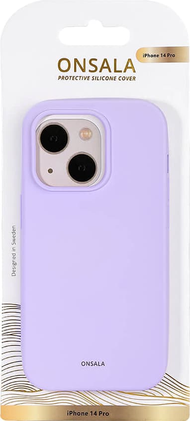 Onsala iPhone 14 Pro Silicone suojakuori (violetti)
