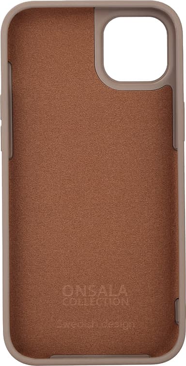 Onsala iPhone 14 Plus Silicone suojakuori (ruskea)