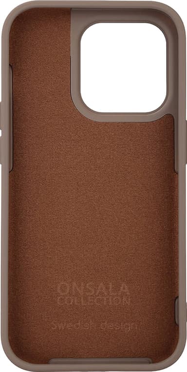 Onsala iPhone 14 Pro Max Silicone suojakuori (ruskea)