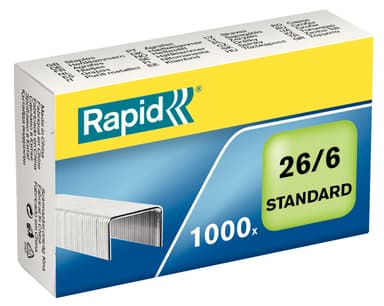 Niitit Rapid Standard 26/6 Galv. Lt/1000