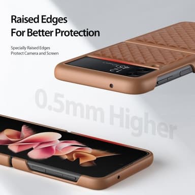 DUX DUCIS Samsung Galaxy Z Flip 4 Kuori Venice Series Ruskea