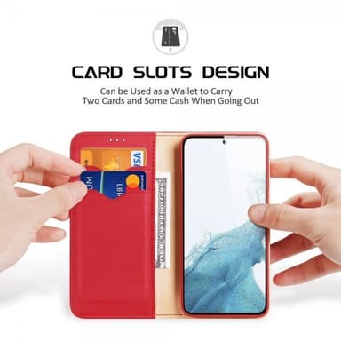 DUX DUCIS Samsung Galaxy S23 Plus Kotelo Hivo Series Punainen