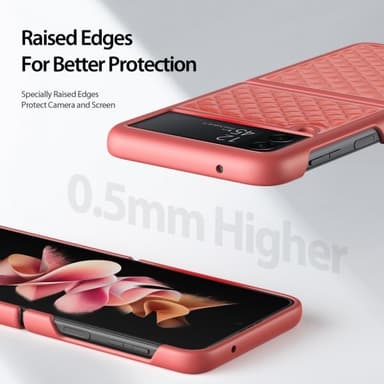DUX DUCIS Samsung Galaxy Z Flip 4 Kuori Venice Series Vaaleanpunainen