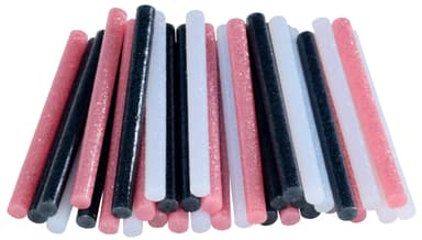 Glue D7x90mm Glitter W/B/RG Bag of 36pcs