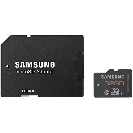 Samsung Plus 32GB microSDHC muistikortti ja SD-sovitin