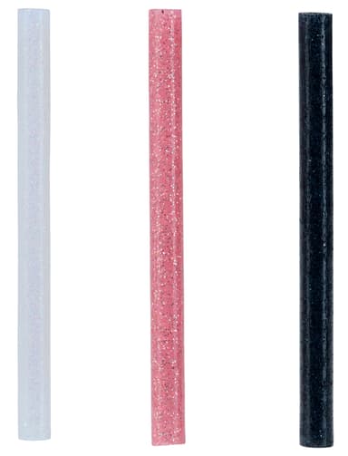 Glue D7x90mm Glitter W/B/RG Bag of 36pcs