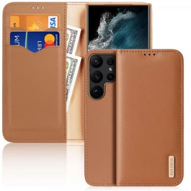 DUX DUCIS Samsung Galaxy S23 Ultra Kotelo Hivo Series Ruskea