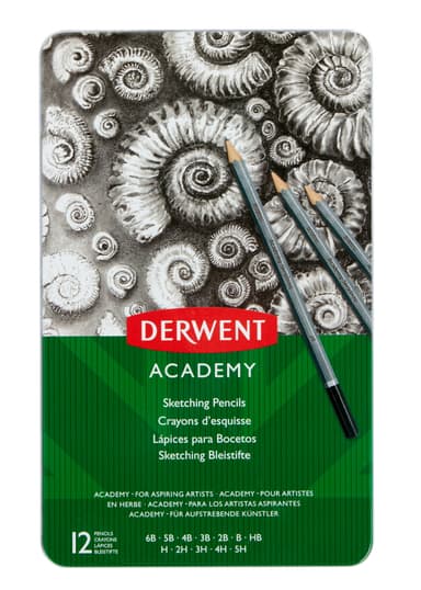 Derwent Academy luonnoskynät metallirasiassa