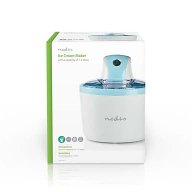 Nedis Jäätelökone | 1.2 l | Sininen / Valkoinen | Alumiini / Muovi