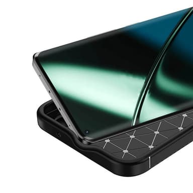 Nahkakuvioitu TPU kuori OnePlus 11 - Musta