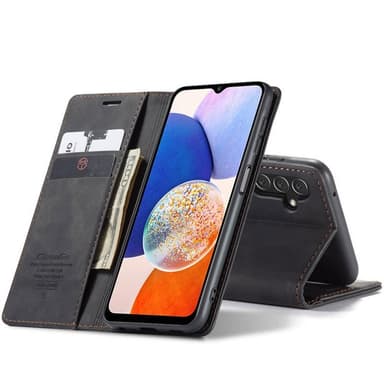 CaseMe Smart Magnet FlipCase Samsung Galaxy A14 5G - Musta
