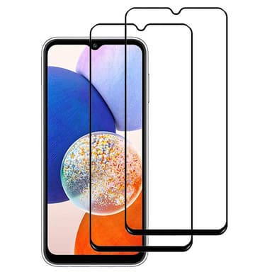 2-pakkaus 5D lasinen näytönsuoja Samsung Galaxy A14 5G