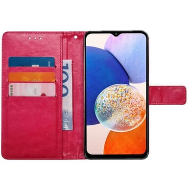 Lompakkokotelo 3-kortti Samsung Galaxy A14 5G - Vaaleanpunainen