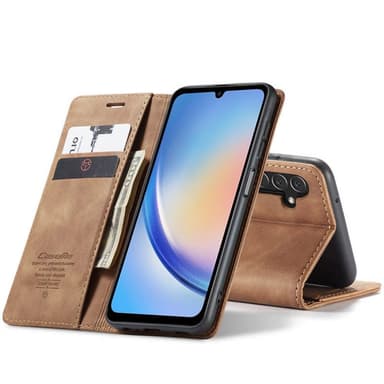 CaseMe Smart Magnet FlipCase Samsung Galaxy A34 5G - Ruskea