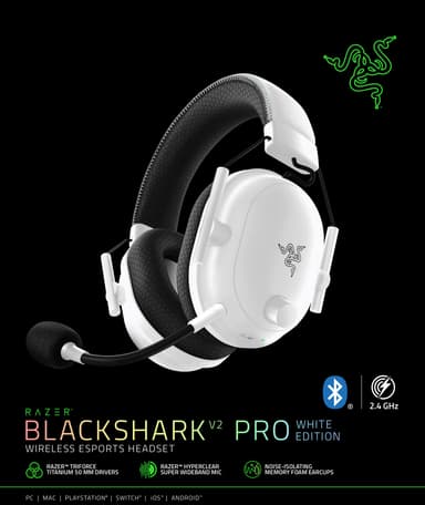 Razer BlackShark V2 Pro 2023 pelikuulokkeet (valkoinen)