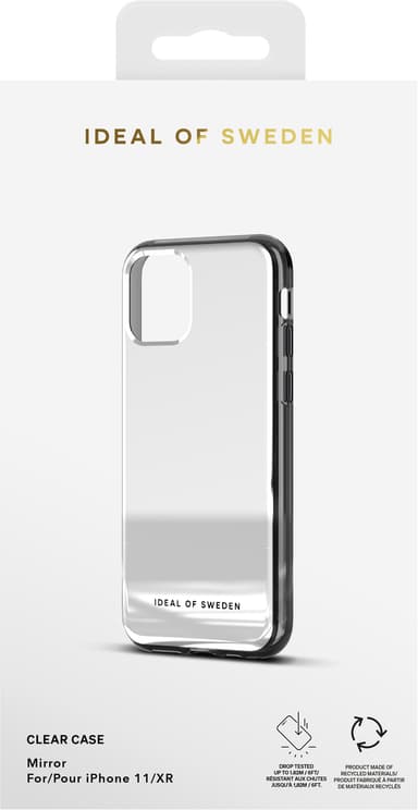 Ideal of Sweden iPhone 11/XR kirkas suojakuori (hopea)