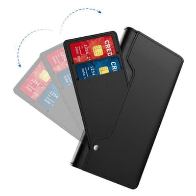SKALO OnePlus 11 5G Kortinhaltijan peililompakko - Musta
