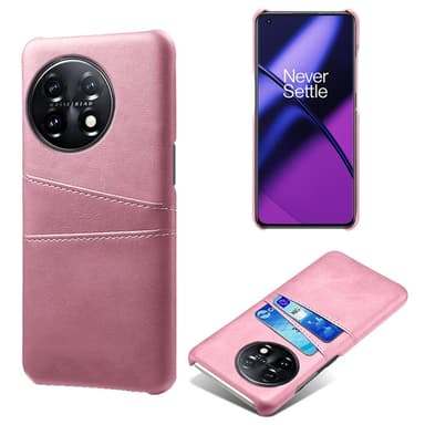 SKALO OnePlus 11 5G PU-nahkainen Korttikotelo - Ruusukulta