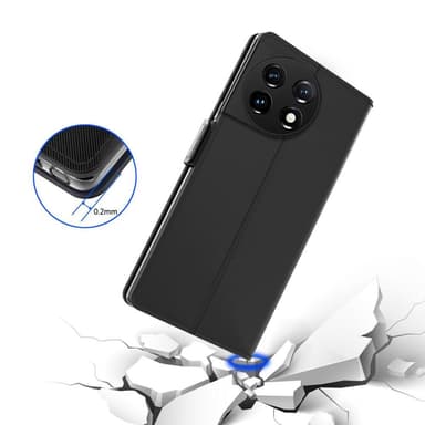 SKALO OnePlus 11 5G Kortinhaltijan peililompakko - Musta