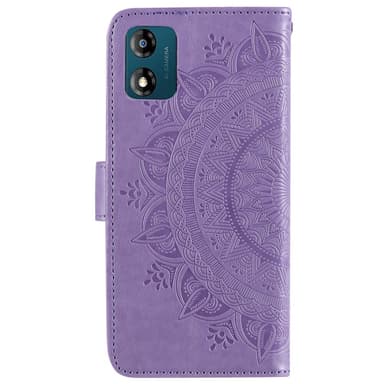 SKALO Motorola Moto E13 4G Mandala lompakkokotelo - Violetti