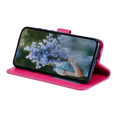 SKALO Motorola Moto E13 4G Mandala lompakkokotelo - Cerise