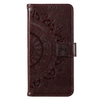 SKALO Motorola Moto E13 4G Mandala lompakkokotelo - Ruskea