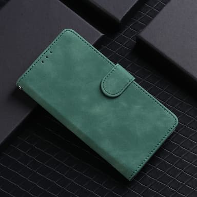 SKALO OnePlus 11 5G Matt PU Nahka lompakkokotelo - Vihreä