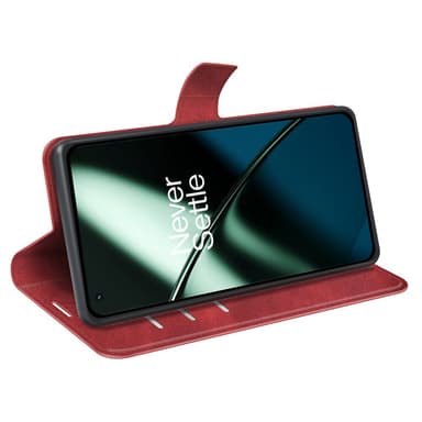 SKALO OnePlus 11 5G Lompakkokotelo PU-nahkaa - Punainen