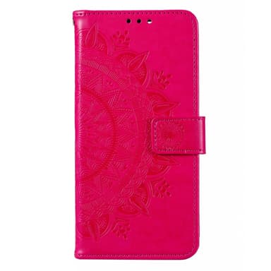 SKALO Motorola Moto E13 4G Mandala lompakkokotelo - Cerise