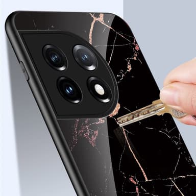 SKALO OnePlus 11 5G Marmori karkaistu lasi TPU-suojakuori - #5