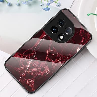 SKALO OnePlus 11 5G Marmori karkaistu lasi TPU-suojakuori - #5