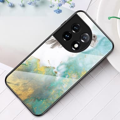 SKALO OnePlus 11 5G Marmori karkaistu lasi TPU-suojakuori - #4