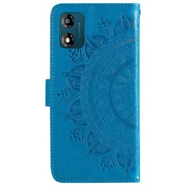 SKALO Motorola Moto E13 4G Mandala lompakkokotelo - Sininen