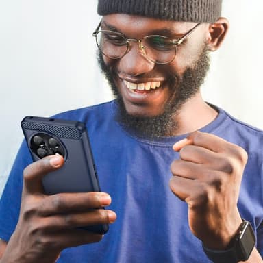 SKALO OnePlus 11 5G Armor Carbon Iskunkestävä TPU suojakuori - Sininen