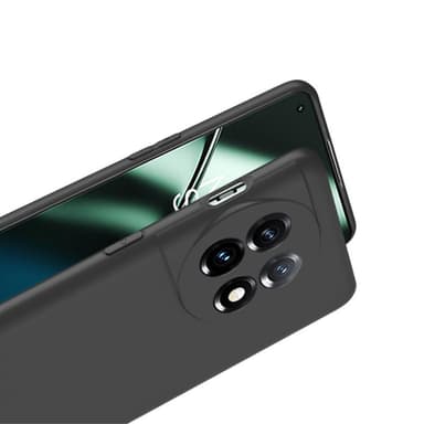 SKALO OnePlus 11 5G Mattamusta erittäin ohut TPU-suojakuori