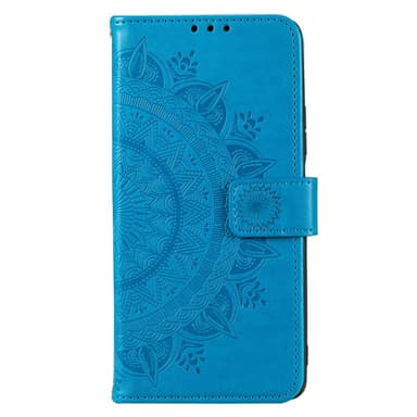 SKALO Motorola Moto E13 4G Mandala lompakkokotelo - Sininen
