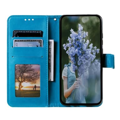 SKALO Motorola Moto E13 4G Mandala lompakkokotelo - Sininen