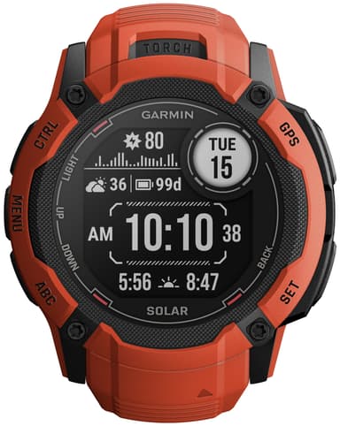 Garmin Instinct 2X Solar ulkoilukello (punainen)