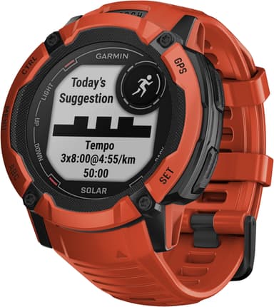 Garmin Instinct 2X Solar ulkoilukello (punainen)