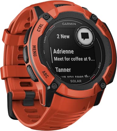Garmin Instinct 2X Solar ulkoilukello (punainen)