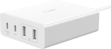 Belkin 108W GaN 4-Port Universal yleislaturi (valkoinen)